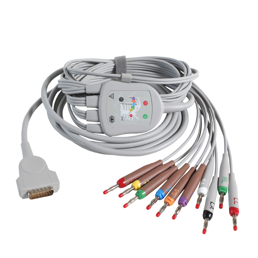 ECG Value Cable 10-Lead Cable / LDWR AHA, 1/pack ECG Value Cable 10-Lead Cable / LDWR AHA, 1/pack