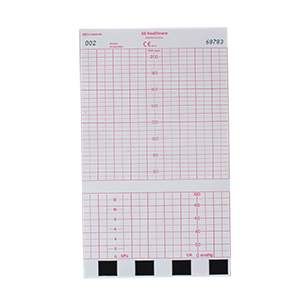 GE Fetal Chart Paper, 50-210 BPM Scaling , 40 pk per case GE Fetal Chart Paper, 50-210 BPM Scaling , 40 pk per case