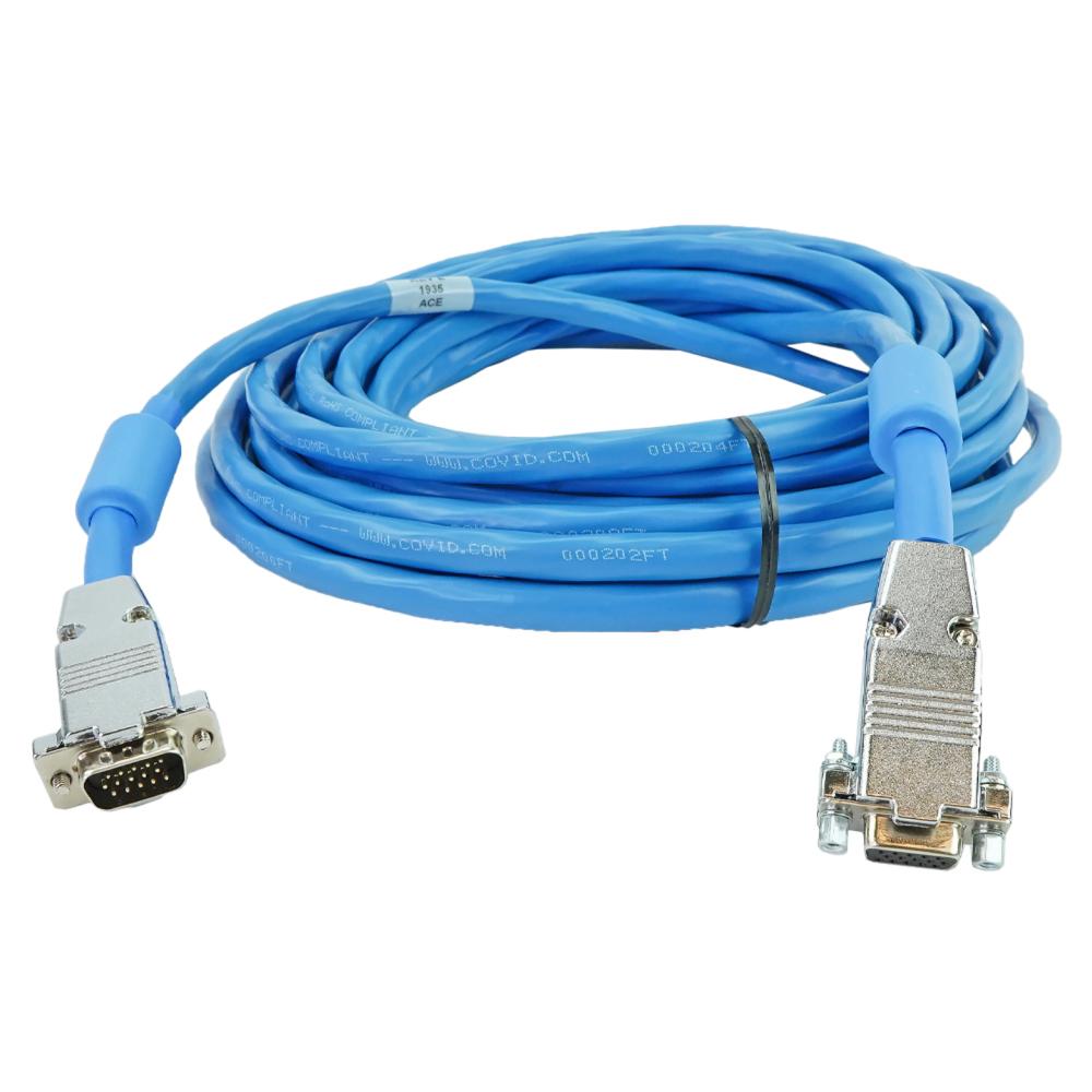 Cable Video Extend DB15M-DB15F (25) 75Ohm HD15F-HD15M 25ft Cable Video Extend DB15M-DB15F (25) 75Ohm HD15F-HD15M 25ft