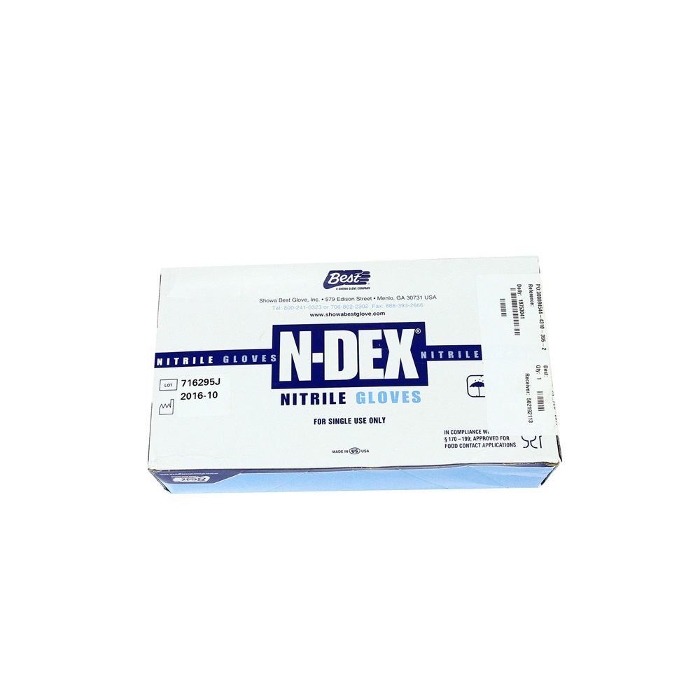 Dispenser Of 100 #6005 Medium N-Dex Nitrile Disposable Gloves Dispenser Of 100 #6005 Medium N-Dex Nitrile Disposable Gloves