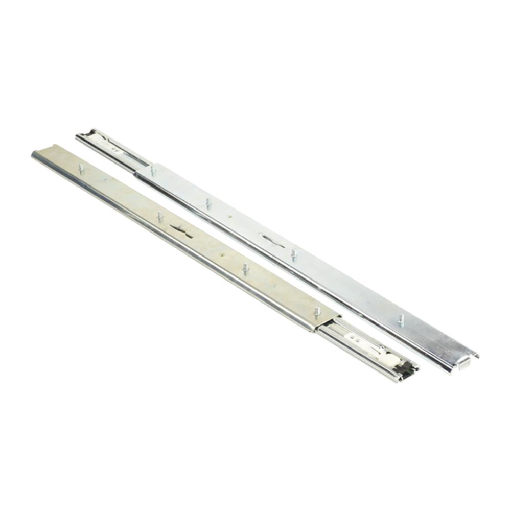 slide, ball bearing, 26in length, 29in travel, three section sequencing mechanism, lock open, quick disconnect latch slide, ball bearing, 26in length, 29in travel, three section sequencing mechanism, lock open, quick disconnect latch