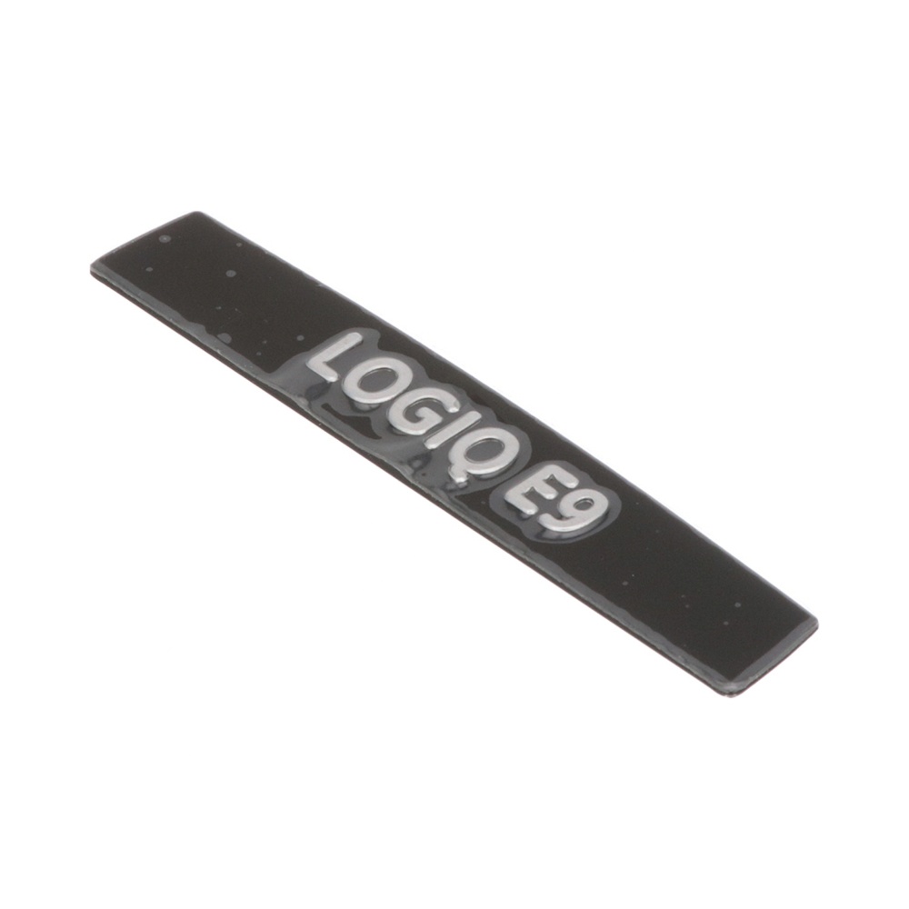 LOGIQ E9 Nameplate Upper Operator Panel Onyx Black LOGIQ E9 Nameplate Upper Operator Panel Onyx Black
