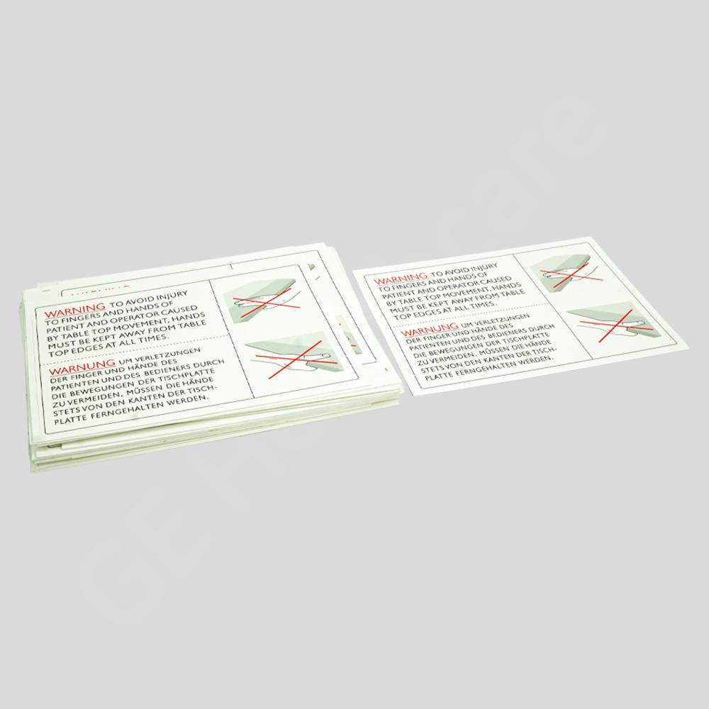 Global Common Table Tabletop Warning Label Global Common Table Tabletop Warning Label