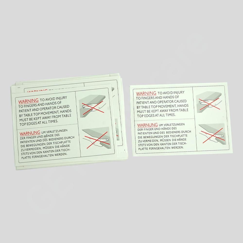 Global Common Table Tabletop Warning Label Global Common Table Tabletop Warning Label